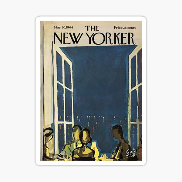 The New Yorker Magazine May 1964 Sticker