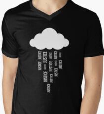 Justice rains from above! Men's V-Neck T-Shirt