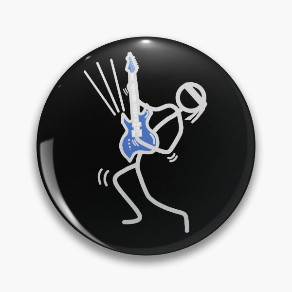 Item preview, Stickman / Playing electric guitar (left handed) designed and sold by LotusCreations.