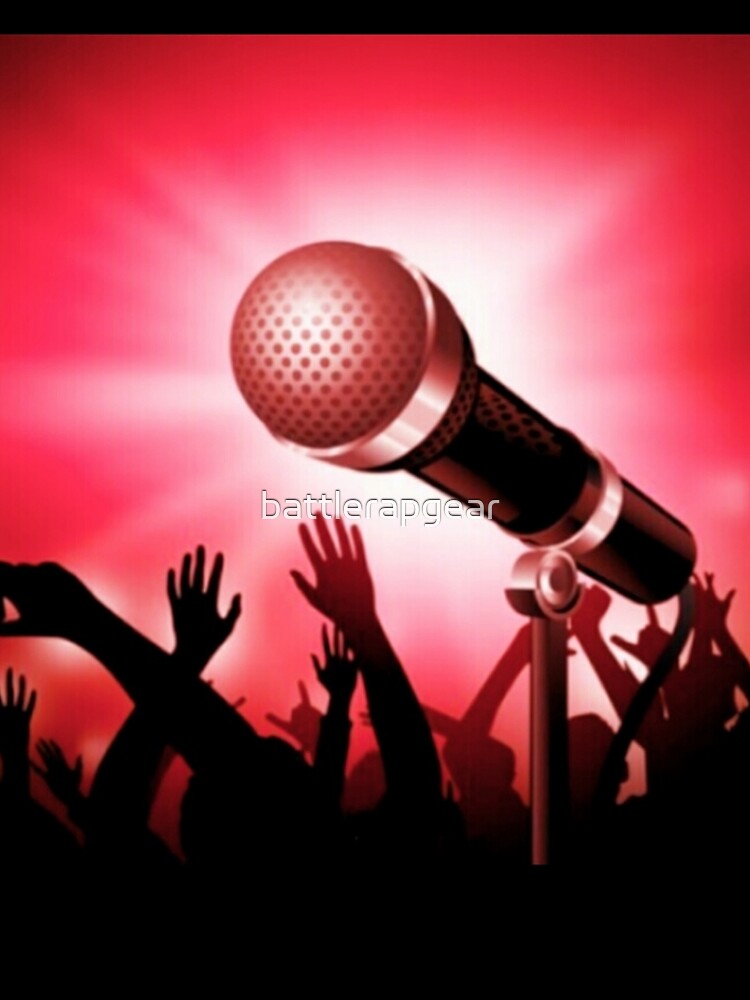 Mic and Crowd - Red by battlerapgear