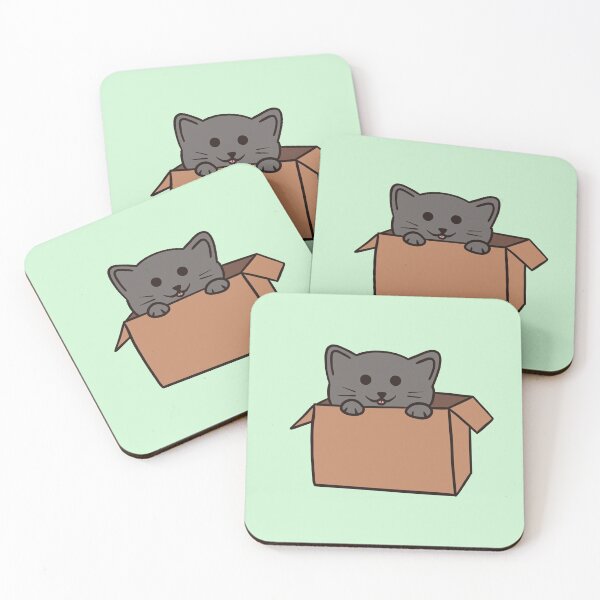 Item preview, Cat in a box designed and sold by AkakoAi.