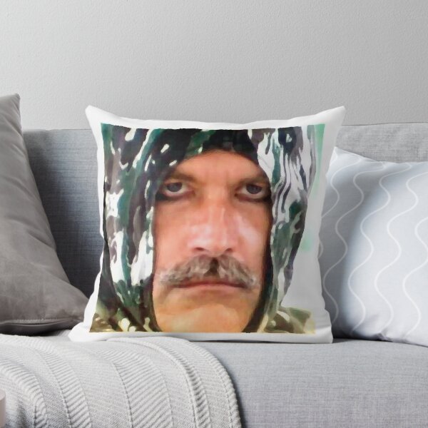 This is serious ninja Throw Pillow