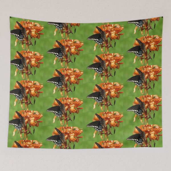 Item preview, Dance Of Swallowtail and Tiger Lily designed and sold by Jean Gregory Evans.