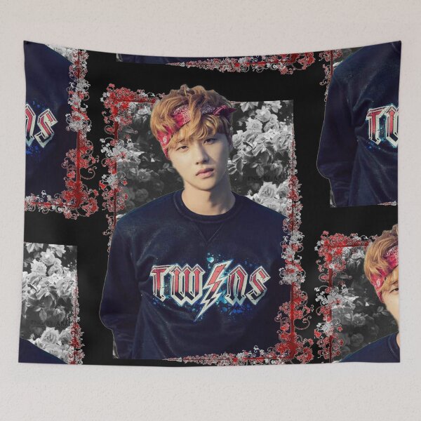 Item preview, Kim Jinhwan iKON Jay Korean Kpop Floral Design designed and sold by Piosenka Art.