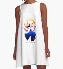 Feuer und Eis Bellydance Company A-Linien Kleid