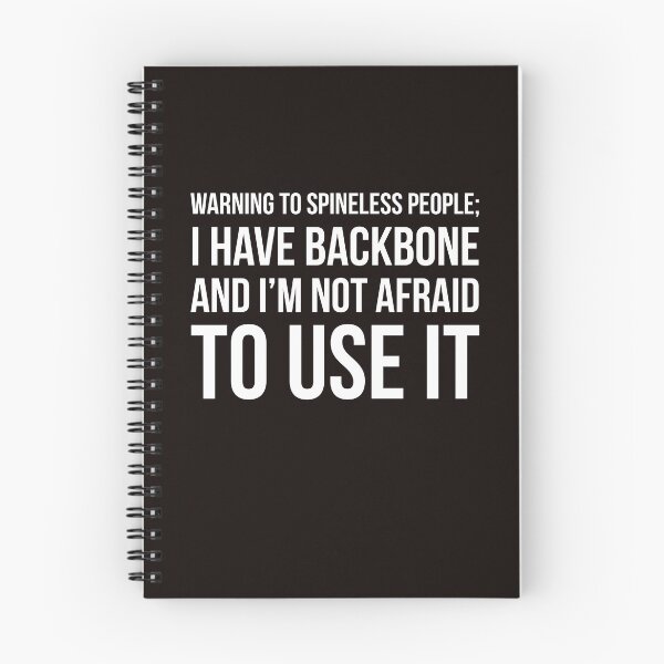 Item preview, Warning to Spineless people designed and sold by Slogans4u.