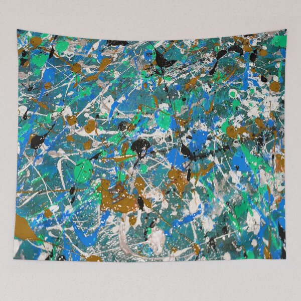 Item preview,  Abstract Action Spatter Painting Jackson Pollard style  designed and sold by Neilchurcherart.