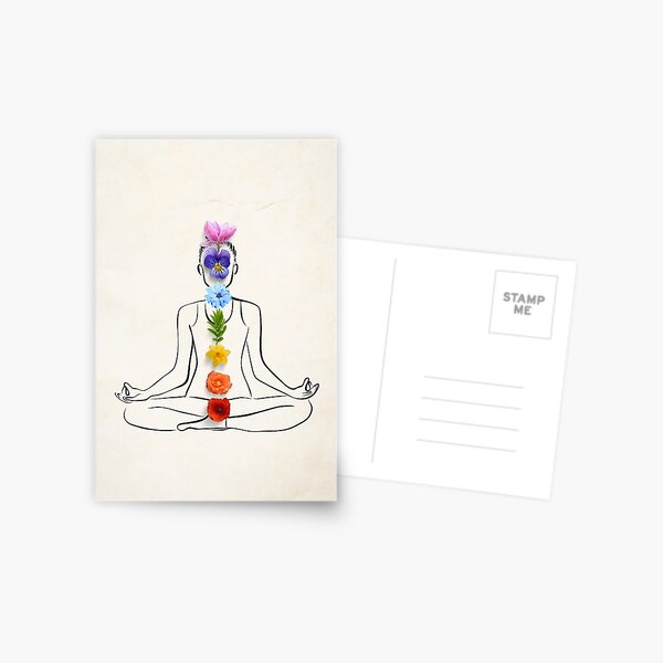 Item preview, The seven chakras location in the body flowers designed and sold by helloinnerbeing.