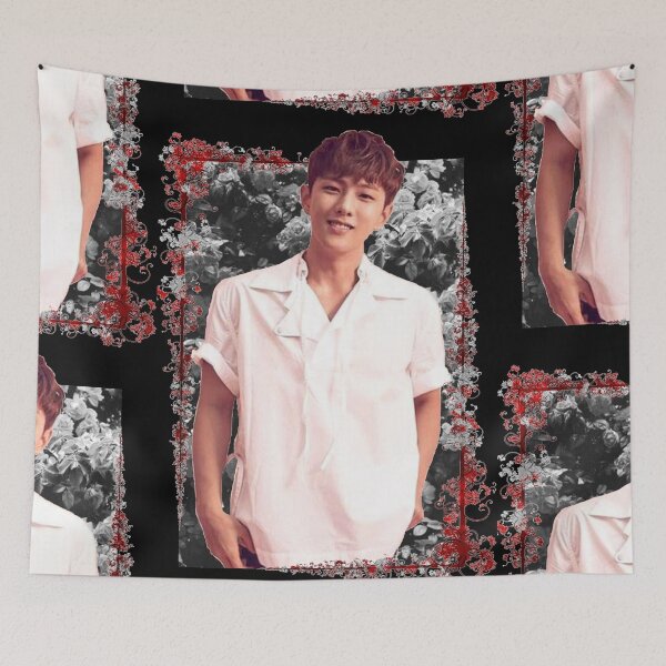 Item preview, Kim Donghyuk iKON DK Korean Kpop Floral Design designed and sold by Piosenka Art.