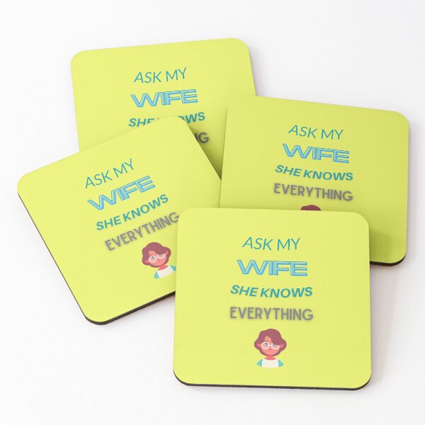 Item preview, ASK MY WIFE SHE KNOWS EVEYTHING - There's no better way designed and sold by Adnandar.