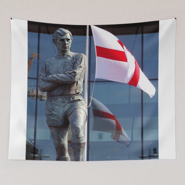 Item preview, Bobby Moore Statue England Flag Wembley Stadium designed and sold by AndyEvansPhotos.
