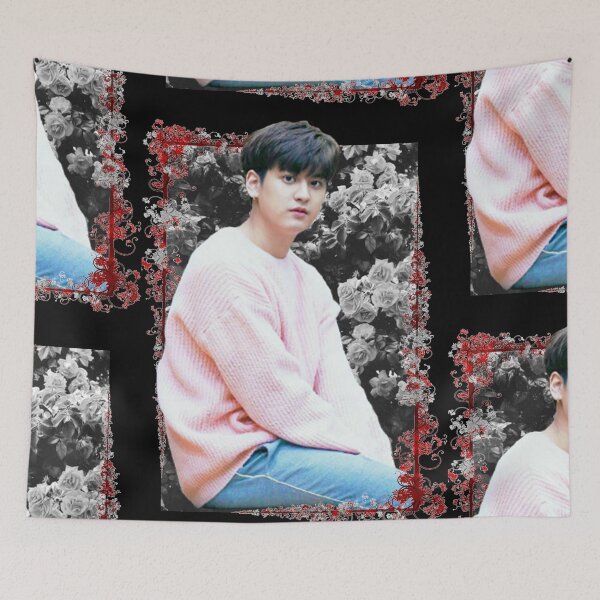 Item preview, Jung Chanwoo iKON Chan Korean Kpop Floral Design designed and sold by Piosenka Art.