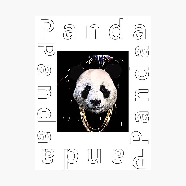 Desiigner Panda Wall Art Redbubble - panda desiigner roblox song id