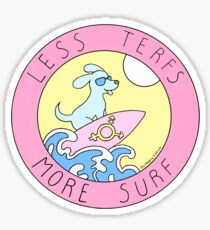 LESS TERFS MORE SURF Sticker