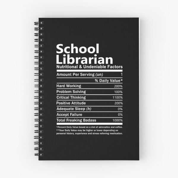 Item preview, School Librarian T Shirt - Nutritional And Undeniable Factors Gift Item Tee designed and sold by kimbowen43.
