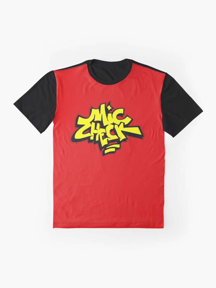 Alternate view of Mic Check (Yellow)  Graphic T-Shirt