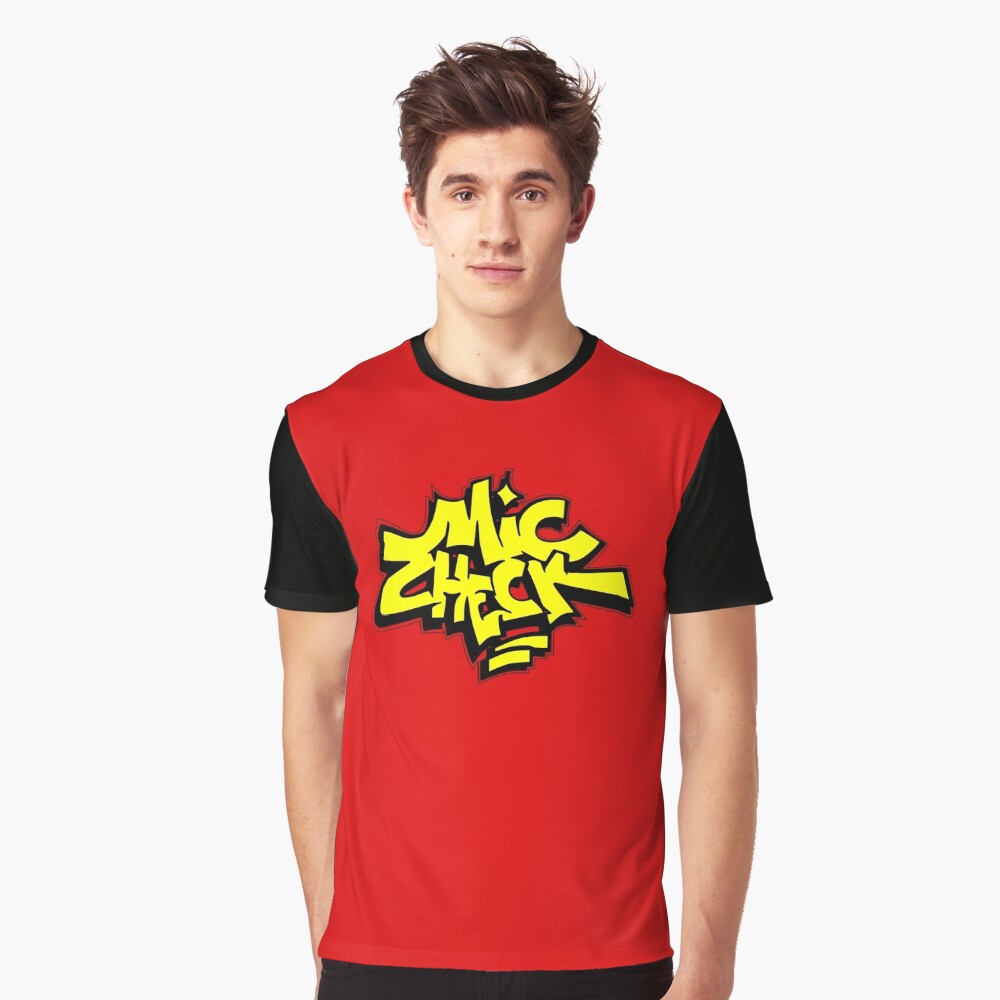 Mic Check (Yellow) Graphic T-Shirt