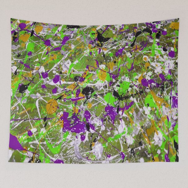 Item preview, Abstract Action Spatter Painting Jackson Pollard style  designed and sold by Neilchurcherart.