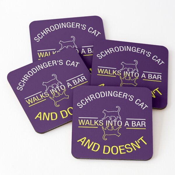 Item preview, Schrodinger's Cat Walks Into A Bar - Funny Science Pun designed and sold by S Cube Design.