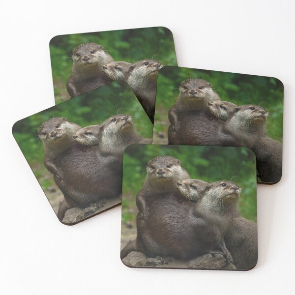 Item preview, Three Otters Cuddling Up designed and sold by rawshutterbug.