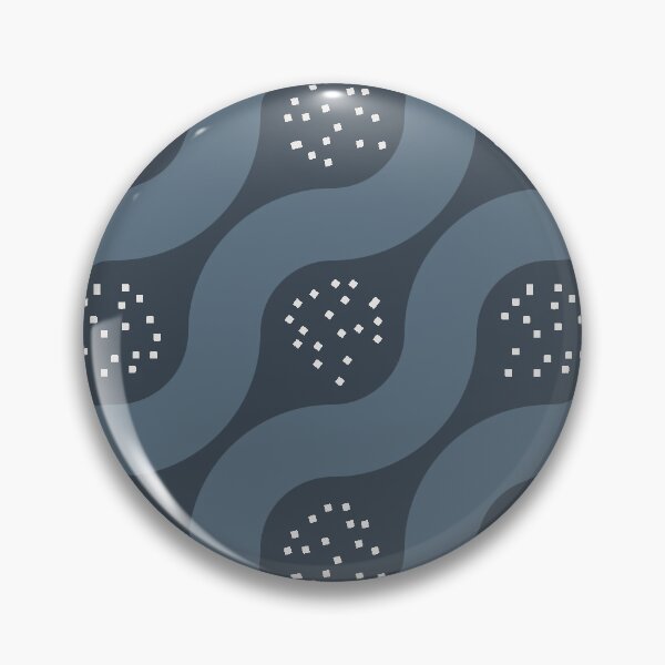 Item preview, Blue Wavy Line With Markings designed and sold by KeksWorkroom.