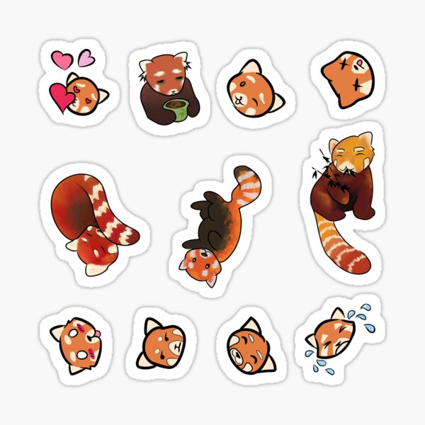 Red Panda Emoji Sticker
