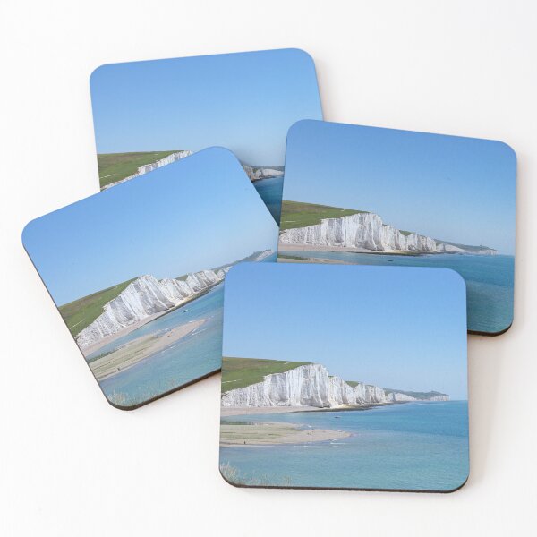 Item preview, Dramatic and stunning coastline Seven Sisters Cliffs with Cockmere Haven Beach, England  designed and sold by HTPOP.