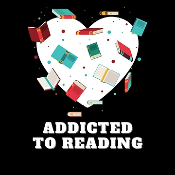 Artwork thumbnail, Addicted to reading by ClickATee Store