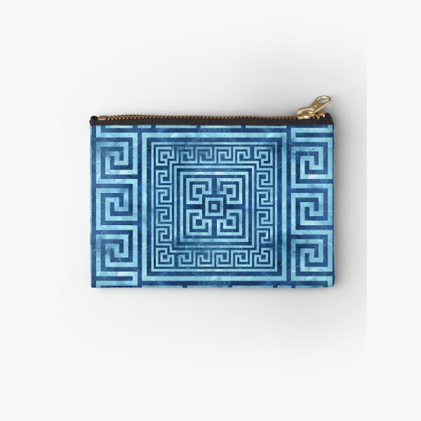 Item preview, Greek Key Ornament - Greek Meander - Blue Marble designed and sold by k9printart.