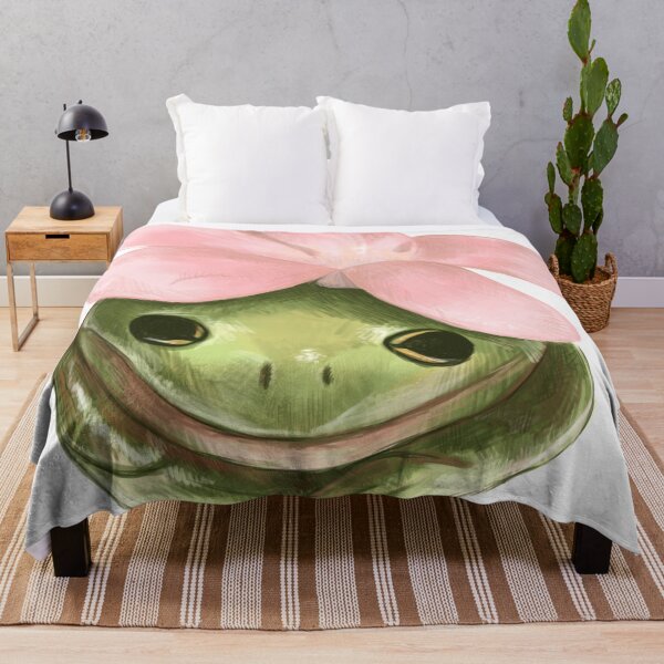 Item preview, Cute frog with pink flower designed and sold by darkmoonlight-.