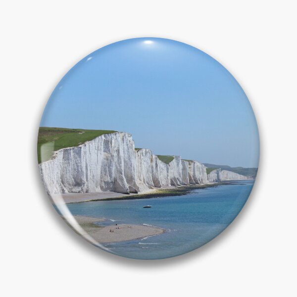 Item preview, Dramatic and stunning coastline Seven Sisters Cliffs with Cockmere Haven Beach, England  designed and sold by HTPOP.