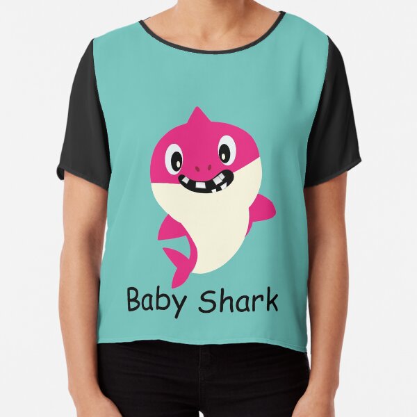 Baby Shark Cartoon Pink Cute Character with a winning Smile Great Kids  Gift Poster for Sale by anarchasm