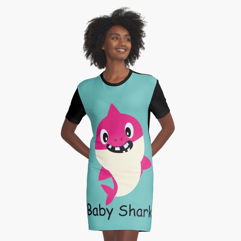 Baby Shark Cartoon Pink Cute Character with a winning Smile Great Kids  Gift Poster for Sale by anarchasm