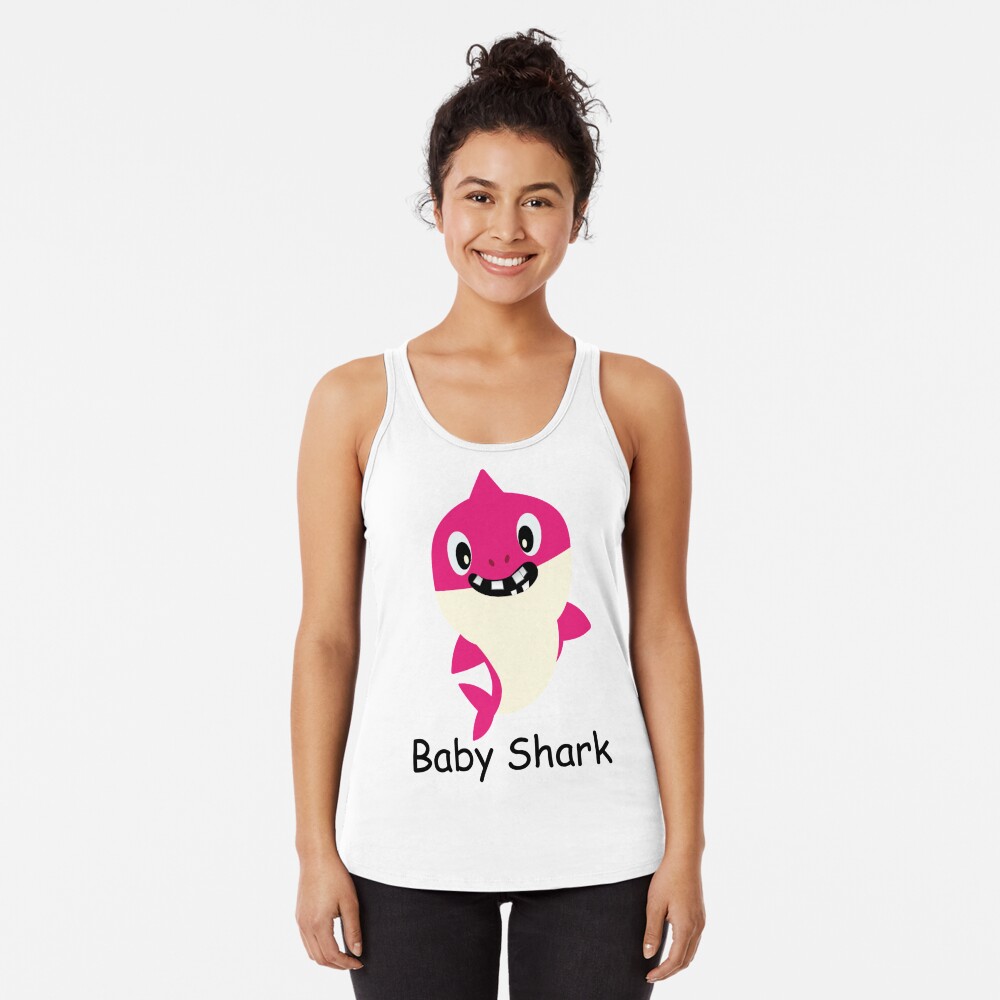 Baby Shark Cartoon Pink Cute Character with a winning Smile Great Kids  Gift Poster for Sale by anarchasm