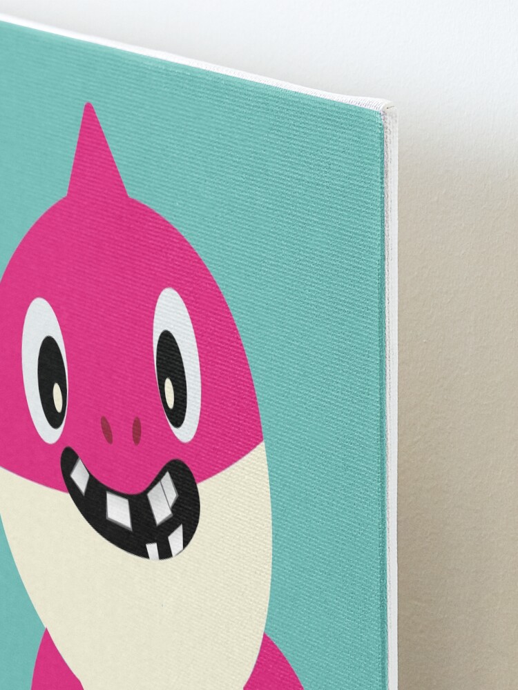 Baby Shark Cartoon Pink Cute Character with a winning Smile Great Kids  Gift Poster for Sale by anarchasm