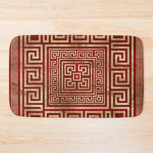 Item preview, Greek Key Ornament - Greek Meander - Deep Red designed and sold by k9printart.