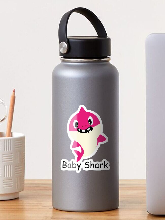 Baby Shark Cartoon Pink Cute Character with a winning Smile Great Kids  Gift Poster for Sale by anarchasm