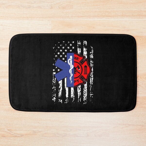 Item preview, Emt Firefighter Shirt Firefighter American Flag Back Print designed and sold by soapeselvi.