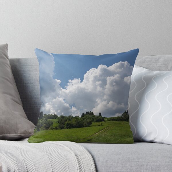 Item preview, God Rays and Cottonwool Cloudbanks - Summertime Mountaintop Meadow Road designed and sold by Georgia Mizuleva.