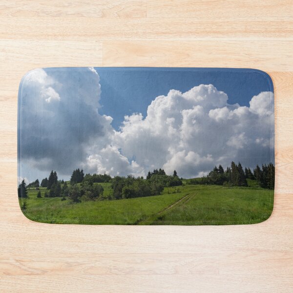 Item preview, God Rays and Cottonwool Cloudbanks - Summertime Mountaintop Meadow Road designed and sold by Georgia Mizuleva.