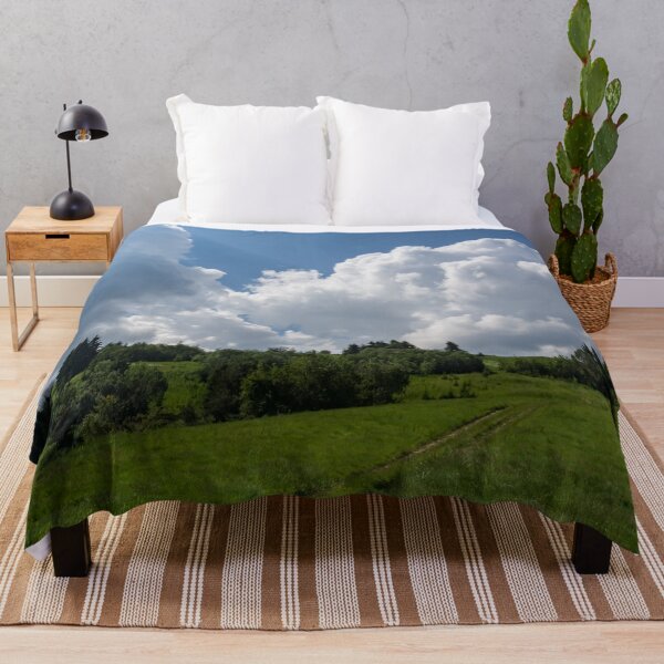 Item preview, God Rays and Cottonwool Cloudbanks - Summertime Mountaintop Meadow Road designed and sold by Georgia Mizuleva.