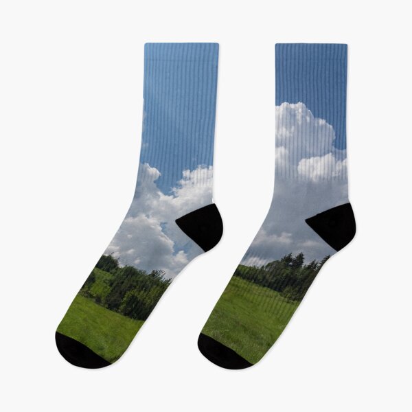 Item preview, God Rays and Cottonwool Cloudbanks - Summertime Mountaintop Meadow Road designed and sold by Georgia Mizuleva.