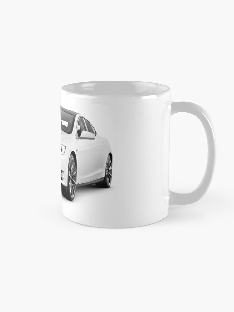 White Tesla Model S luxury electric car Coffee Mug by Maxim Images  Exquisite Prints - Pixels