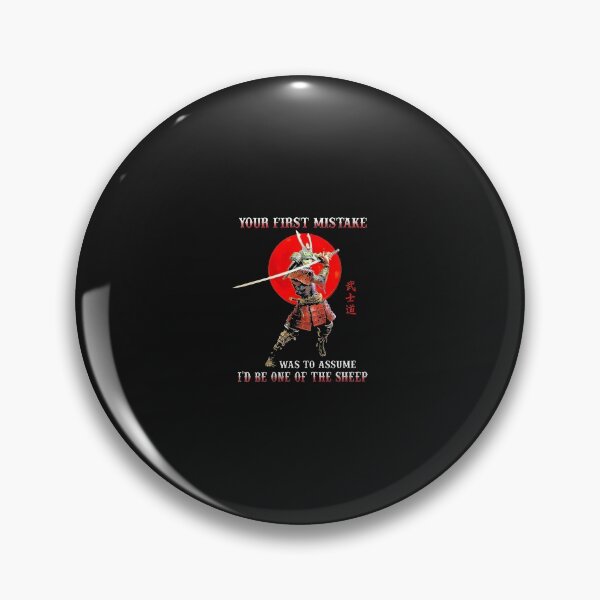 Item preview, Samurai Your First Mistake Was To Assume I'd Be One The Sheep Blood Moon designed and sold by RaihanaKRadix.