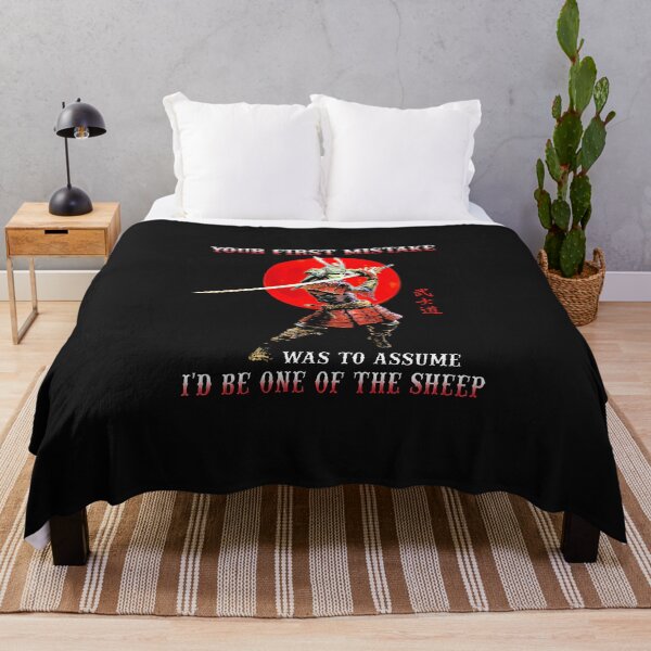 Item preview, Samurai Your First Mistake Was To Assume I'd Be One The Sheep Blood Moon designed and sold by RaihanaKRadix.