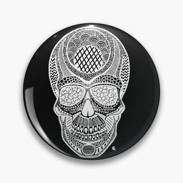 Item preview, White Pattern skull designed and sold by Karen Bittkau.