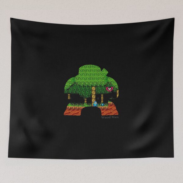 Item preview, Wood Man Silhouette - Mega Man 2  designed and sold by Slomski90.