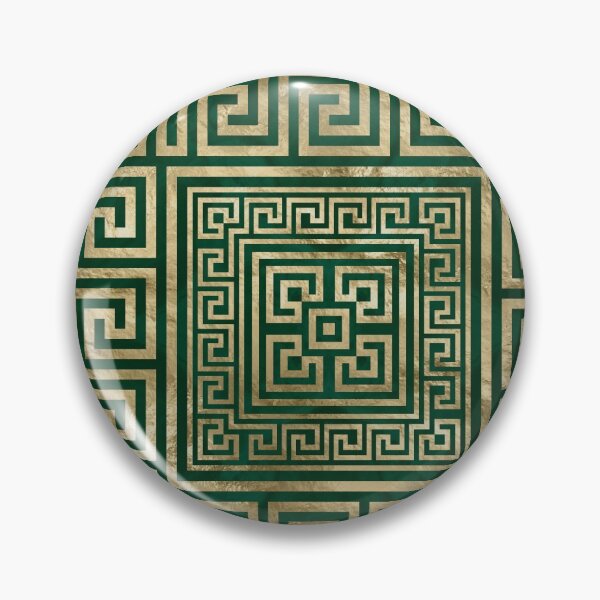Item preview, Greek Key Ornament - Greek Meander - Malachite Green designed and sold by k9printart.