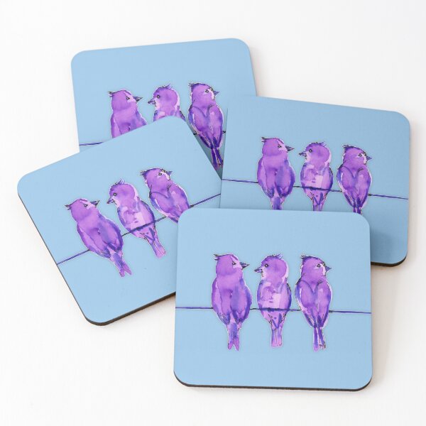 Item preview, Three purple birds designed and sold by Bwiselizzy.