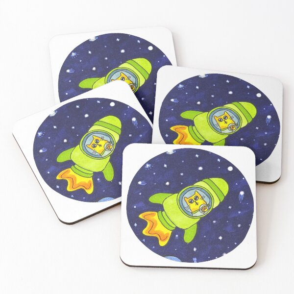 Item preview,  AstroCat 3 designed and sold by DoodlyStickers.